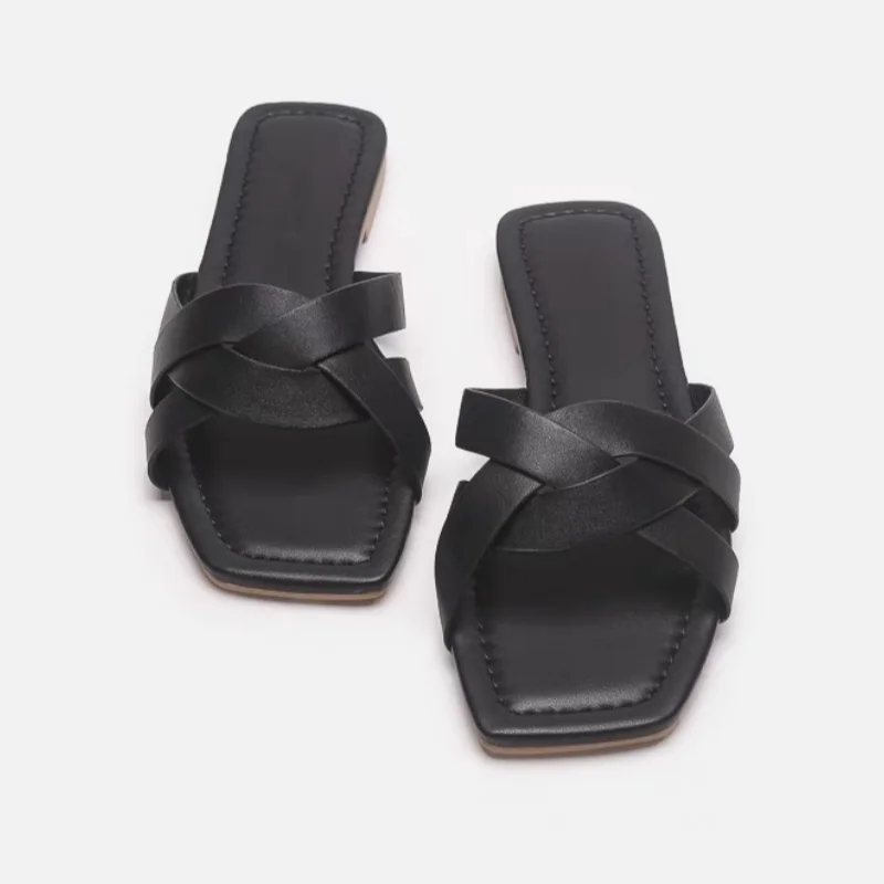 | Woven Slide Sandals