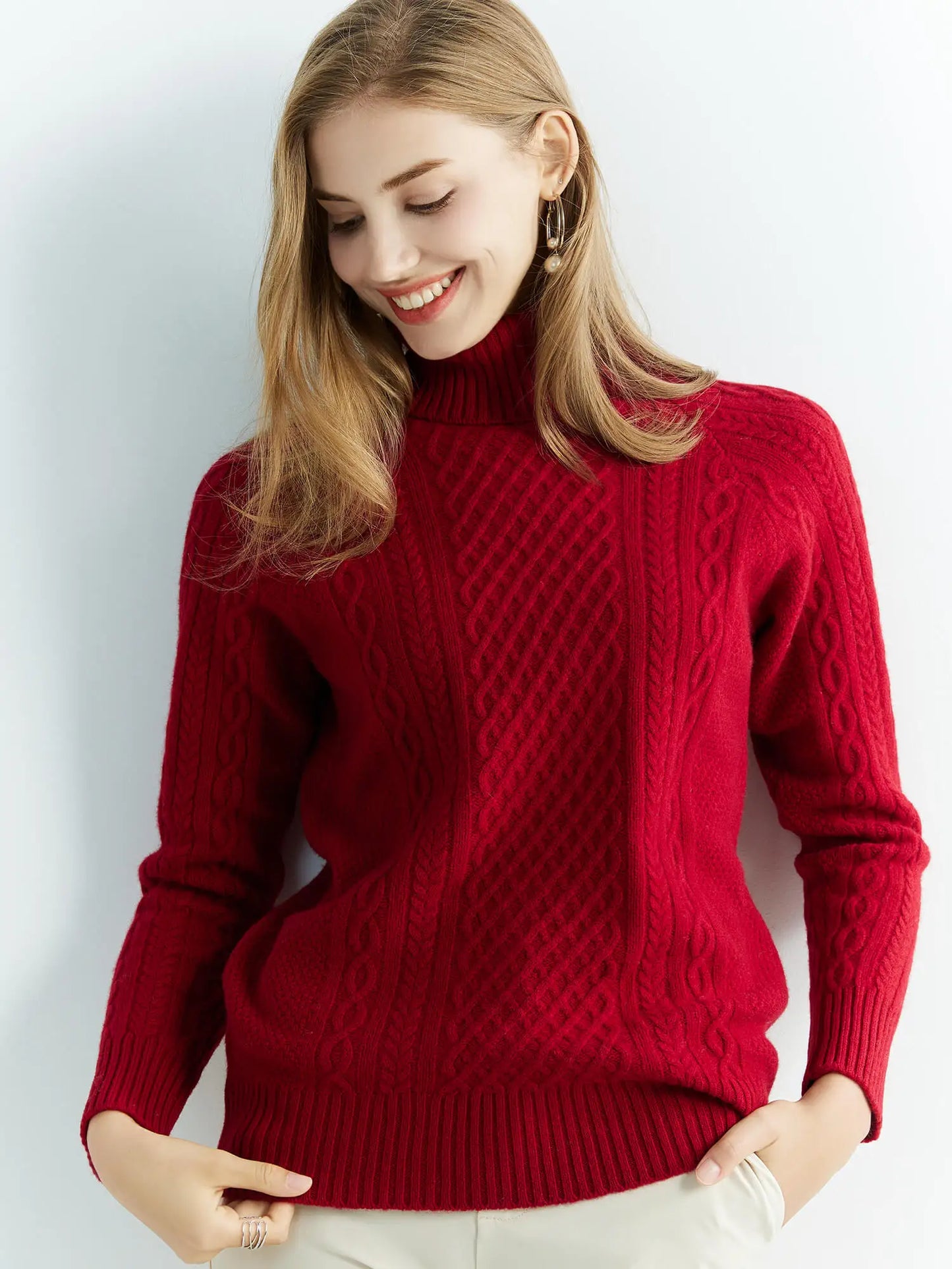 | Cable-Knit Classic Sweater