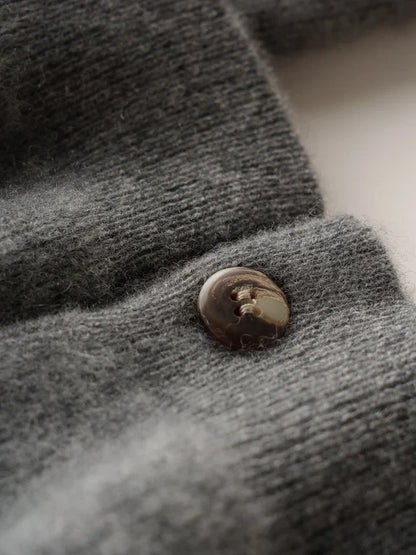 | Cashmere Button Cardigan
