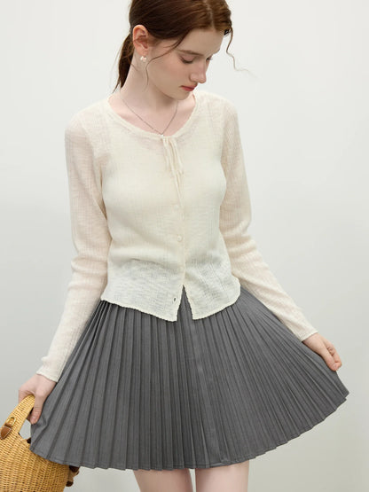 Thin Long Sleeve Knit Summer Cardigan