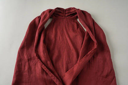 | Drape Linen Vest