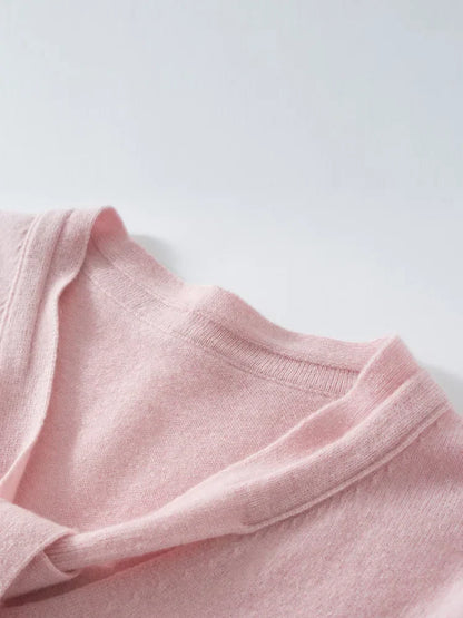 | Cashmere Pullover with Scarf Collar