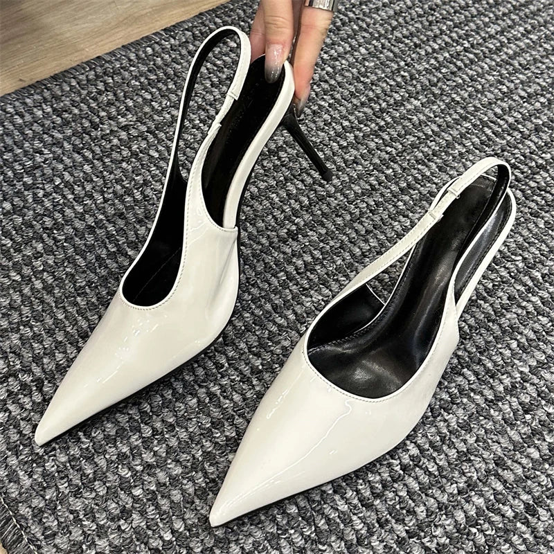 Spring Sexy Pointed Toe Women Pumps with Thin Low Heels