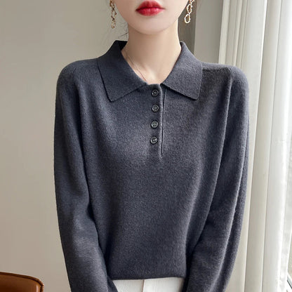 | Wool Polo Sweater