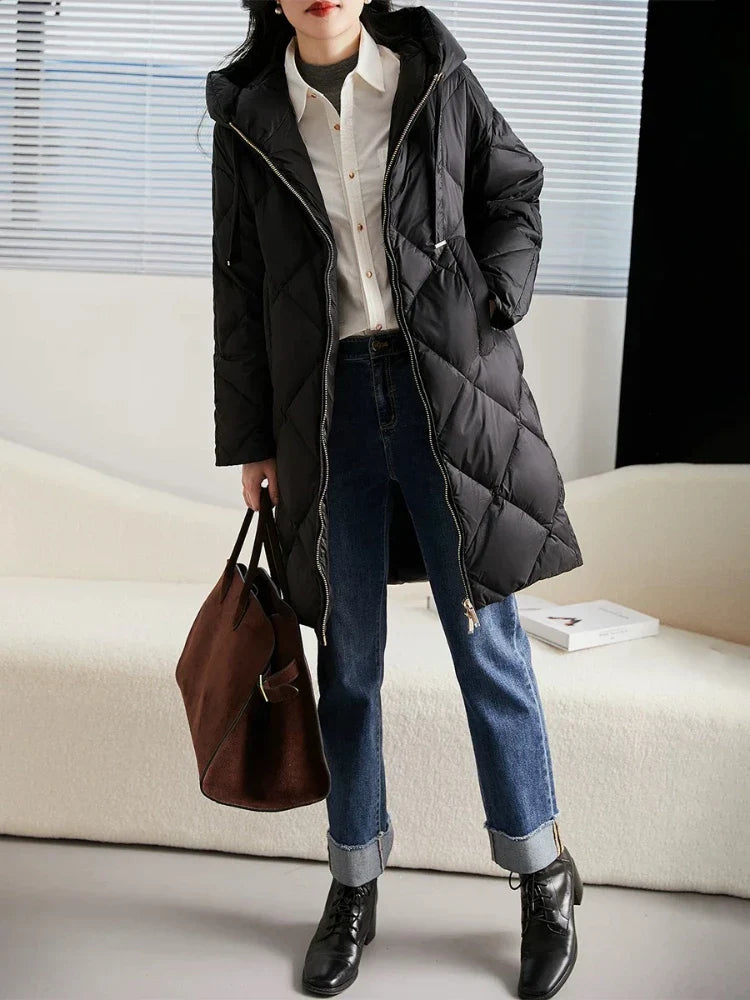 | Quilted Hooded Down Coat