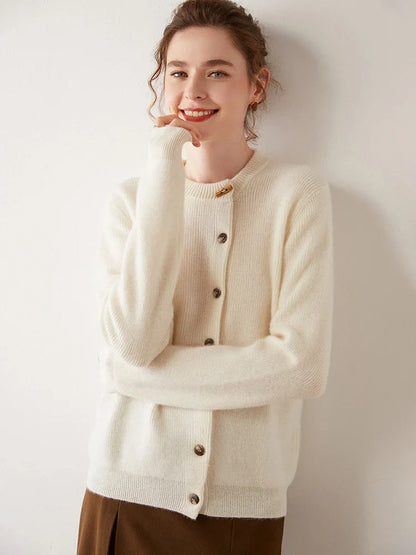 | Cashmere Button Cardigan