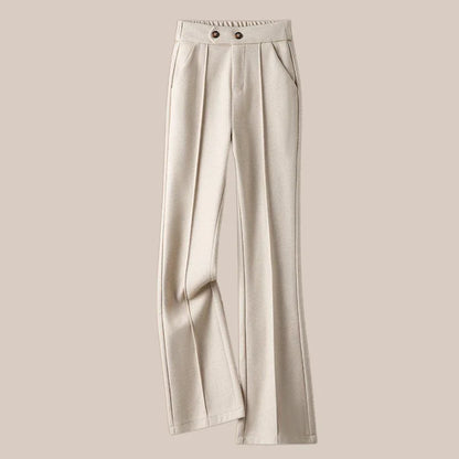 | Wool-Blend Flare Trousers