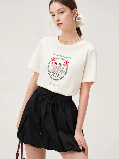 Commuting Printed Casual T-shirt