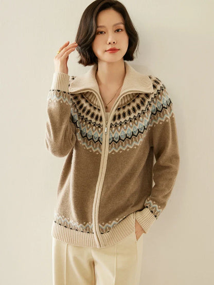 | Cashmere Zip-Up