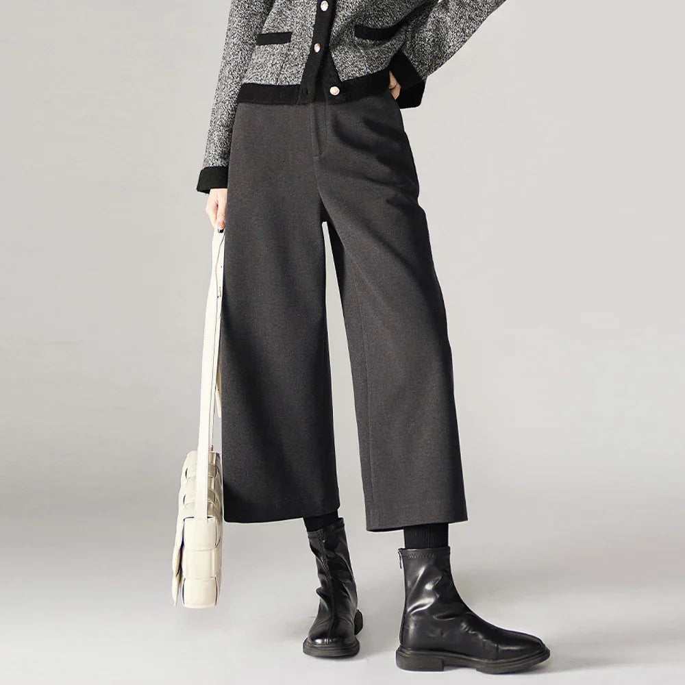 | Woolen Wide Leg Pants
