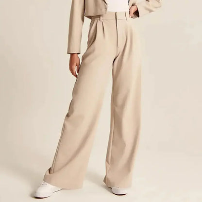 | Tailored Wide-Leg Trousers