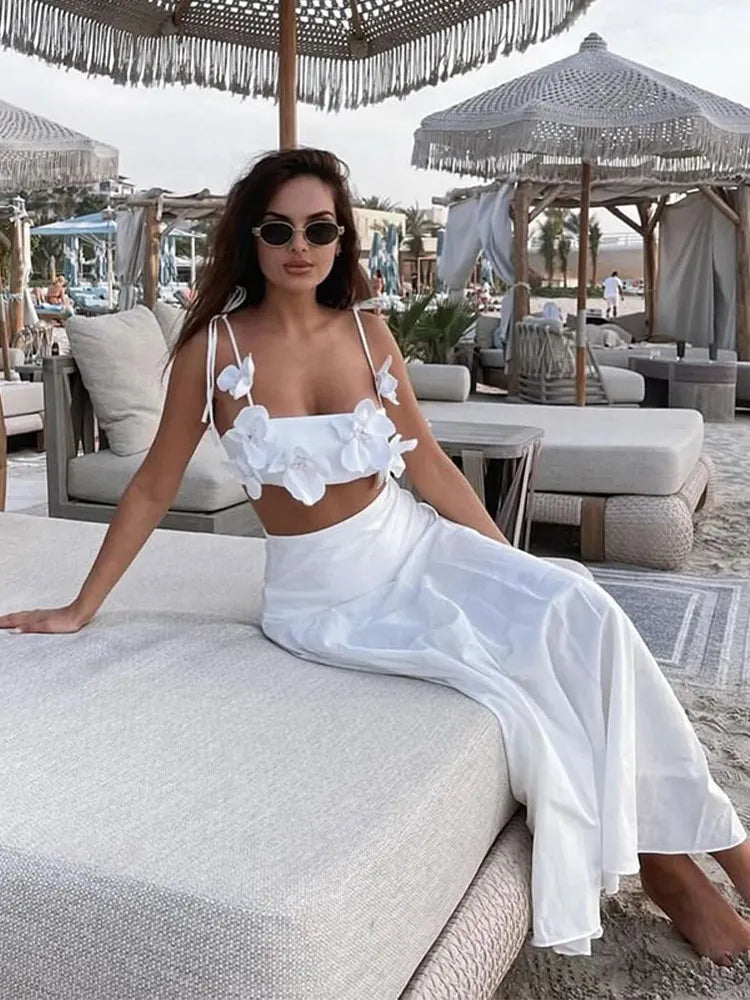 Floral Decor  Fashion Sexy  Crop Top