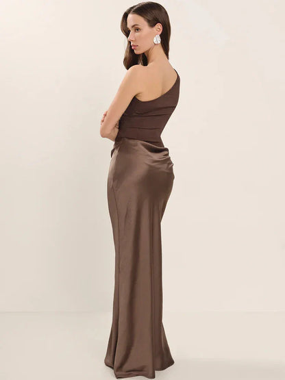 Satin Patchwork Sleeveless Club Bodycon Dress