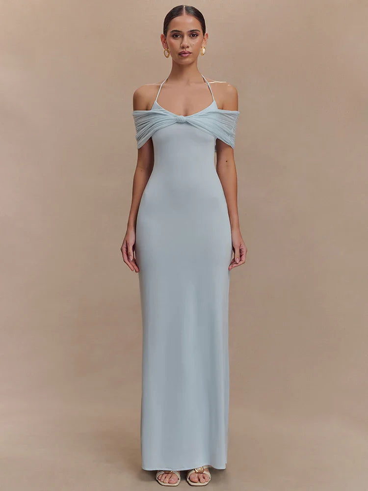 Strapless Sleeveless Club Long Bodycon Dress