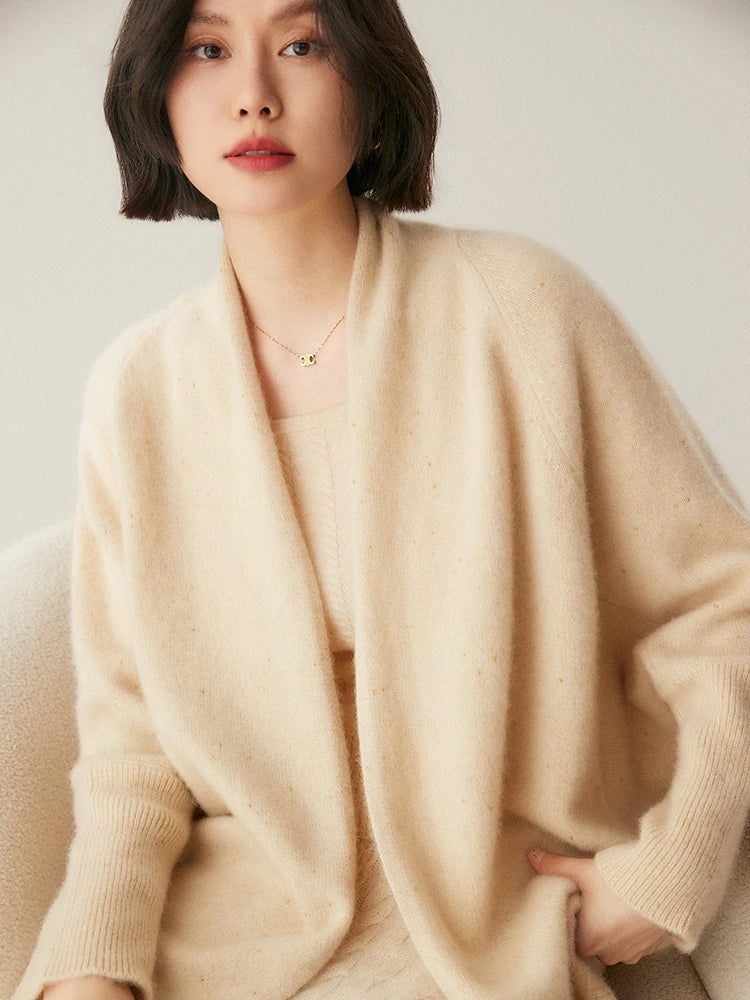 | Cashmere Shawl Sweater