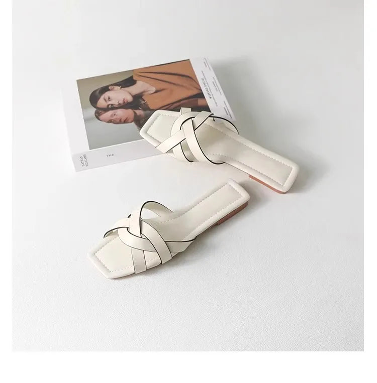 | Woven Slide Sandals