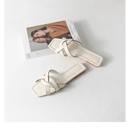 | Woven Slide Sandals