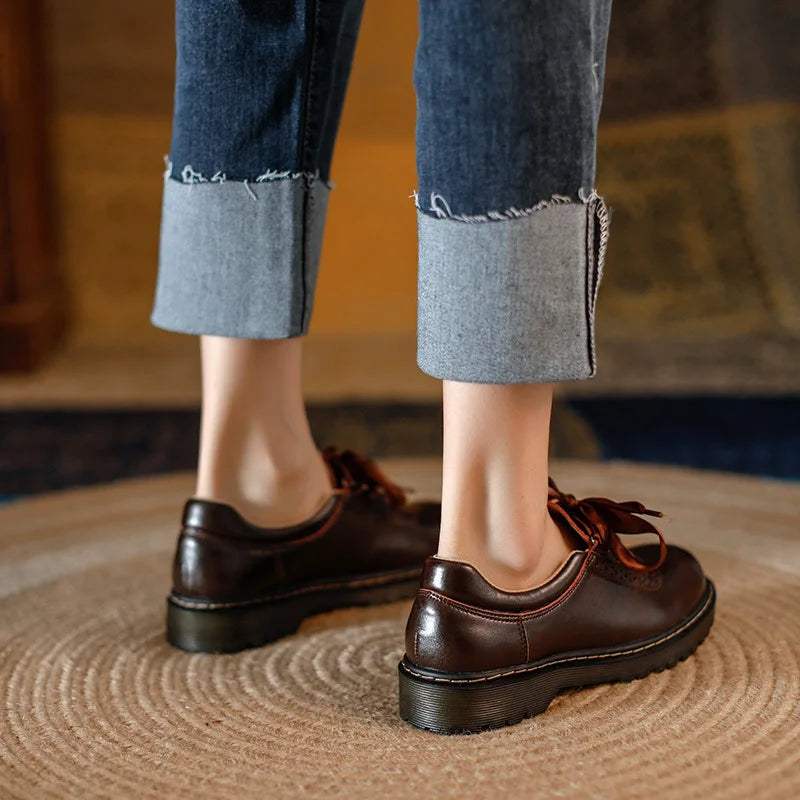 | 100% Leather Oxford Shoes