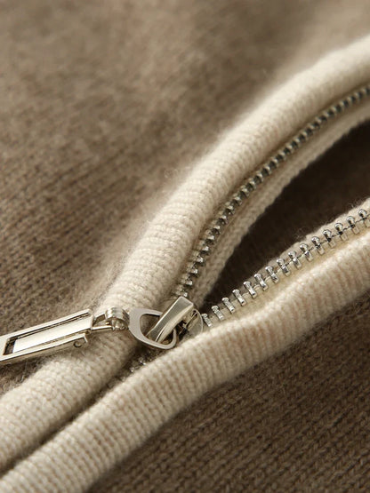 | Cashmere Zip-Up