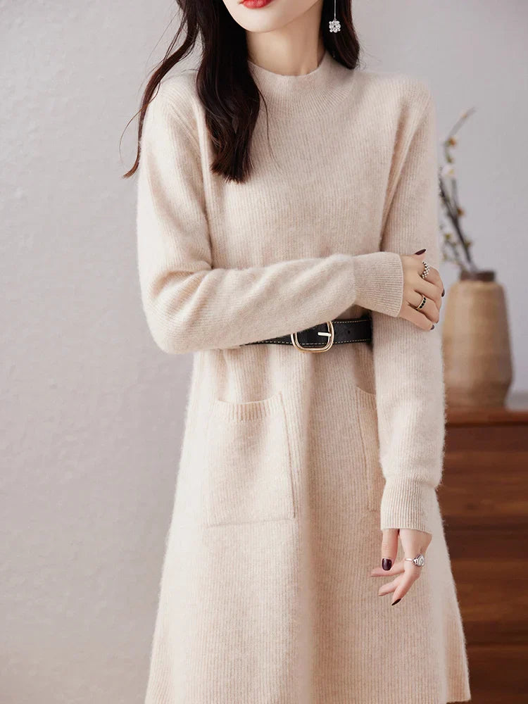 | Midi Dress in Luxe Fabric