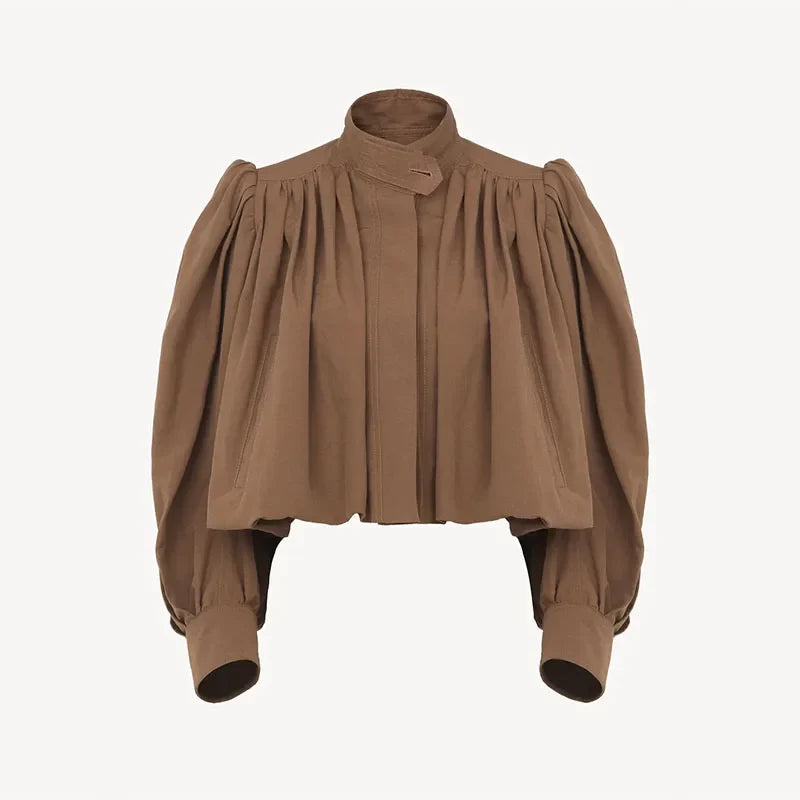 Edie Cropped Bomber Jacket