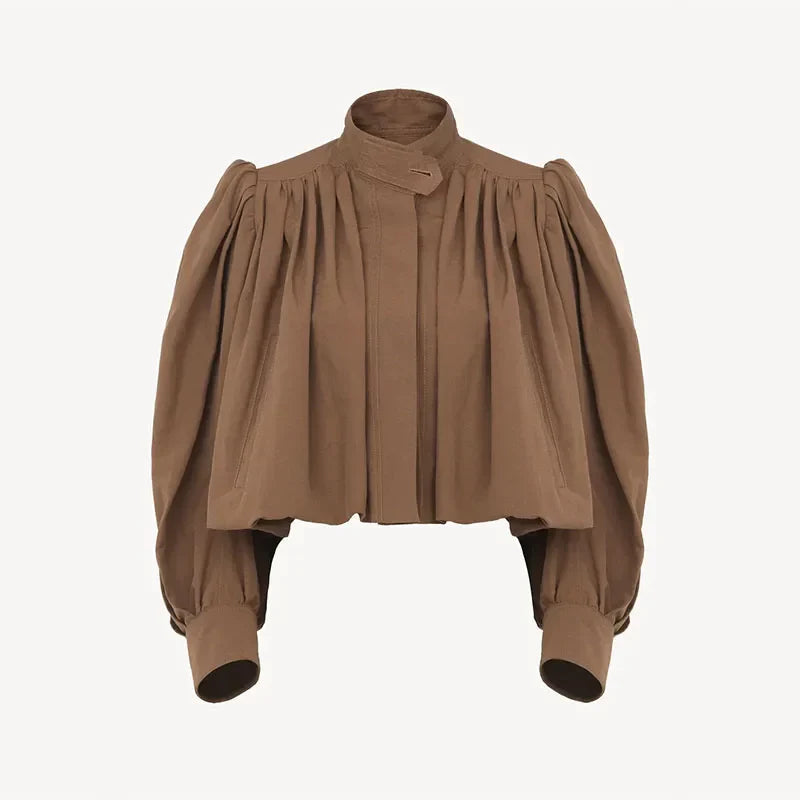 Edie Cropped Bomber Jacket