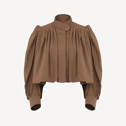 Edie Cropped Bomber Jacket