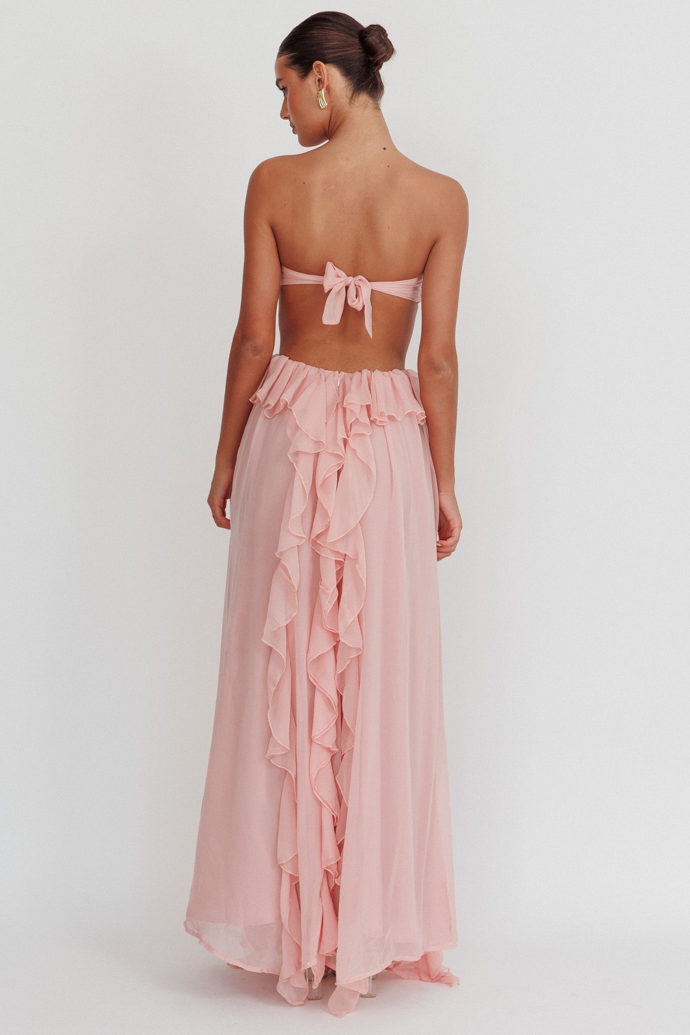 | Ruffle Detail Maxi Dress