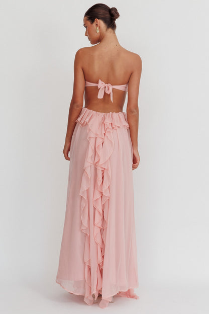 | Ruffle Detail Maxi Dress
