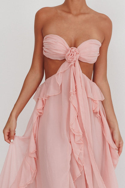 | Ruffle Detail Maxi Dress