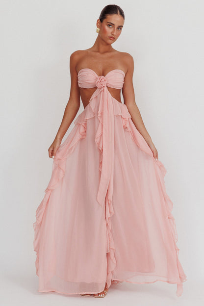 | Ruffle Detail Maxi Dress