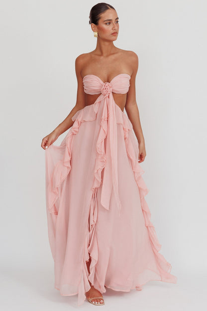 | Ruffle Detail Maxi Dress