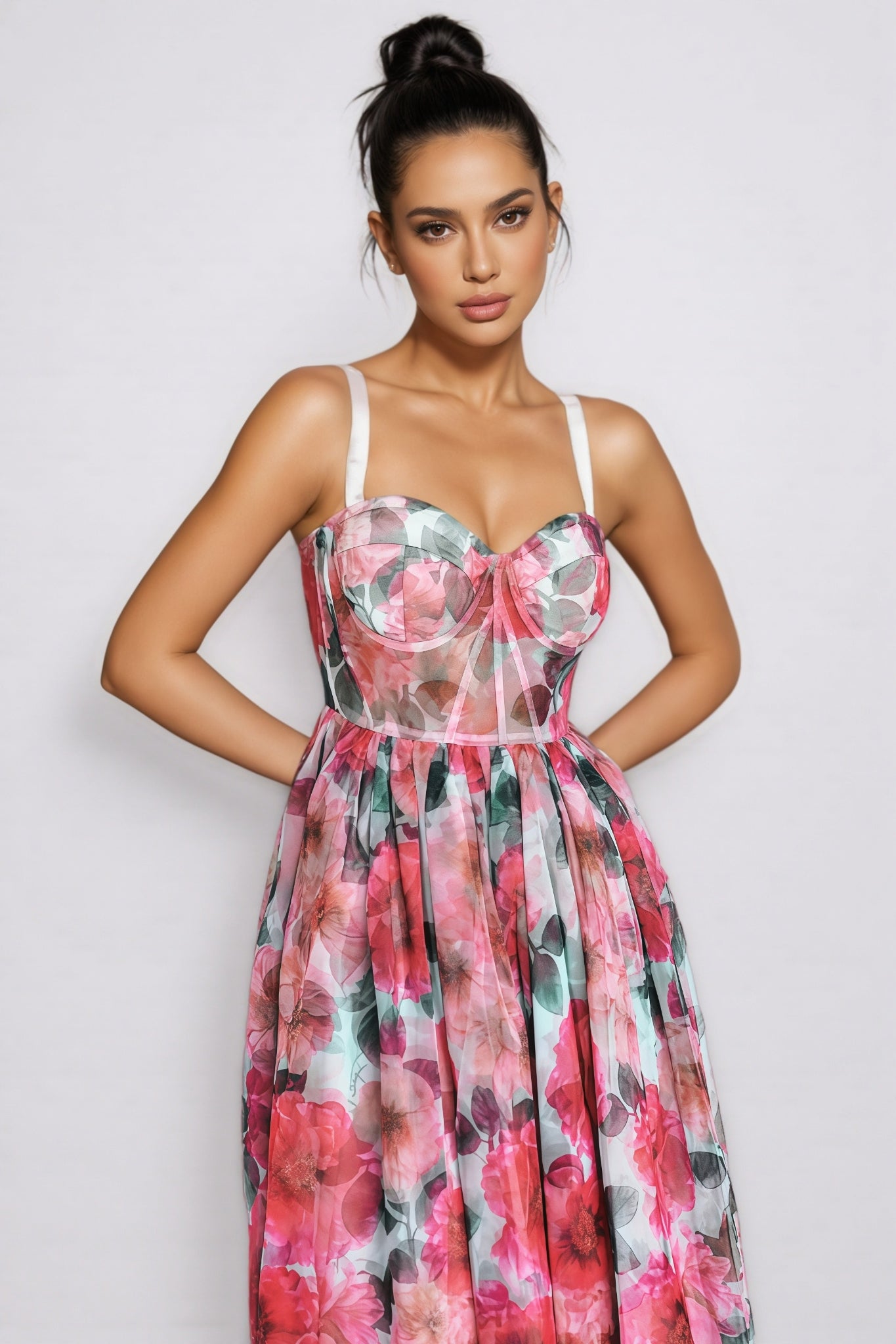 Talia Floral Midi Dress