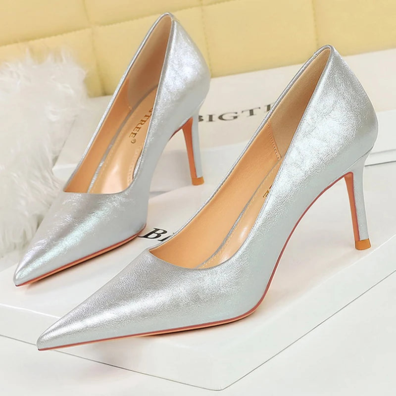Elegant Retro Banquet High Heels Stilettos for Women