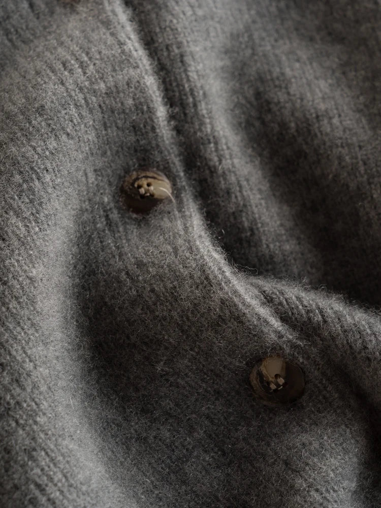 | Cashmere Button Cardigan