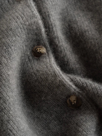 | Cashmere Button Cardigan
