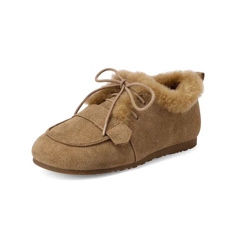 | Suede Wool Moc Boots