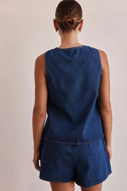 | Denim Tie Set