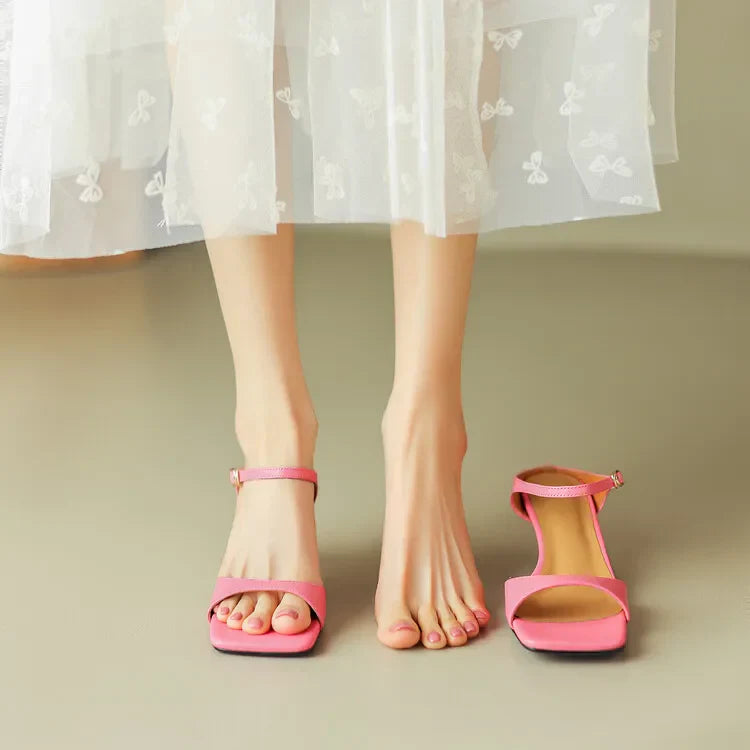 | Leather Heel Mules