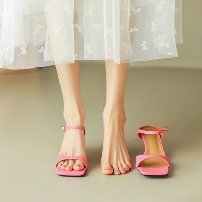 | Leather Heel Mules