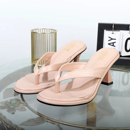 Luxury high-temperament ladies sandals, flip flops, and heels