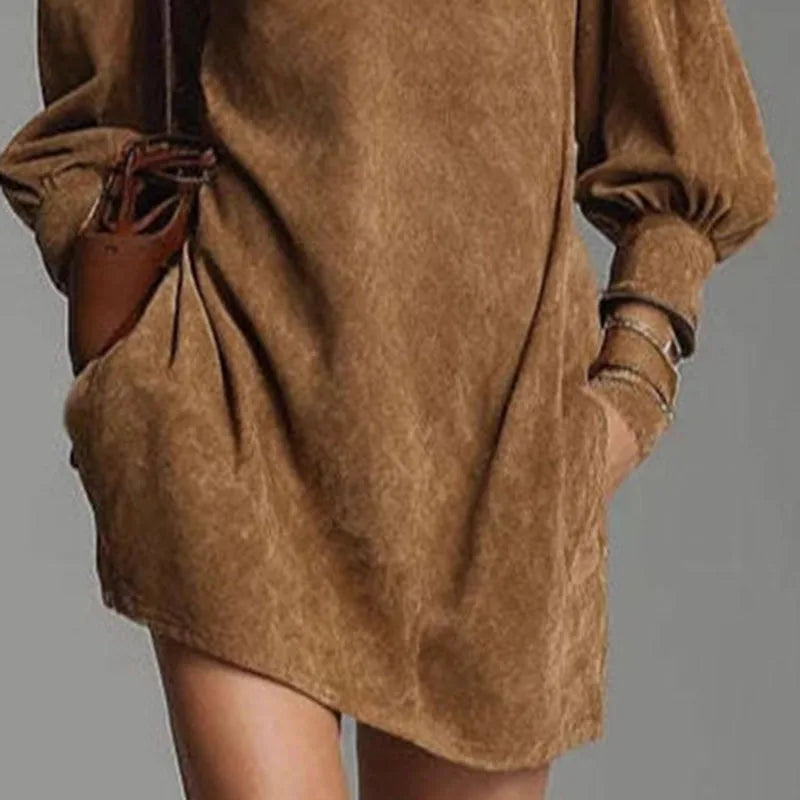 Kailey Faux Suede Dress