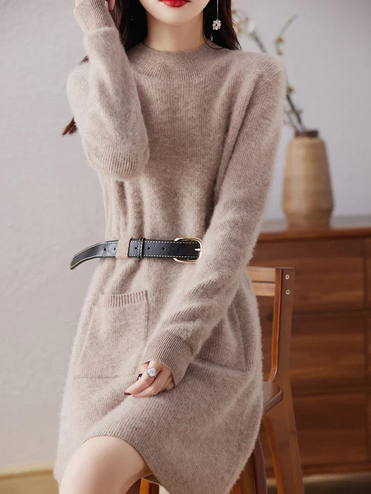| Midi Dress in Luxe Fabric