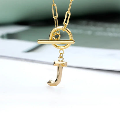 The Initial Toggle Necklace