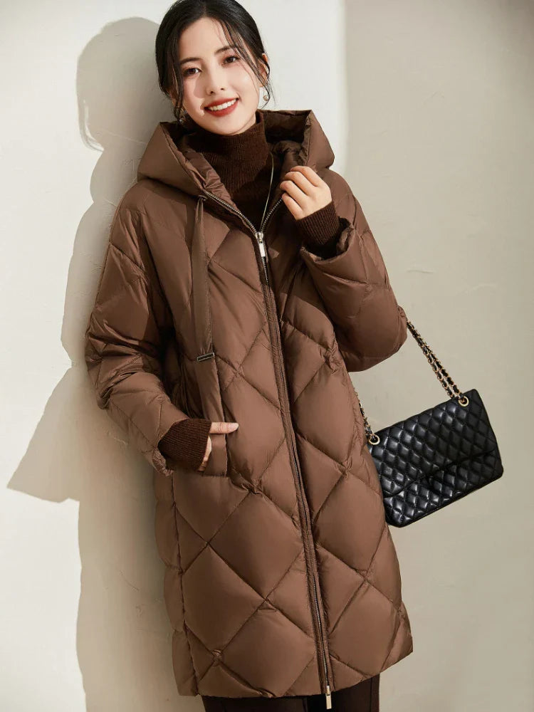 | Quilted Hooded Down Coat