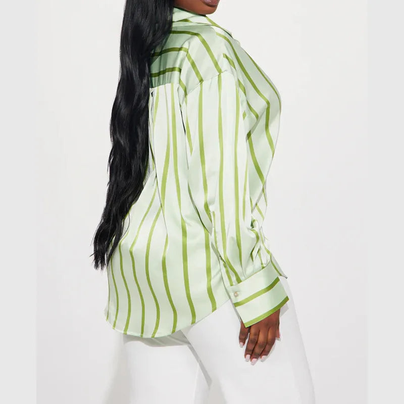 | Satin Stripe Shirt