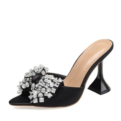 Sexy Pointed Toe 11CM Strange High Heels Slippers For Women