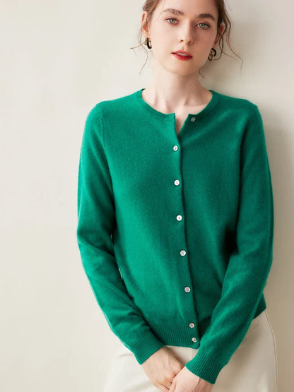 | Cashmere Crew Cardigan