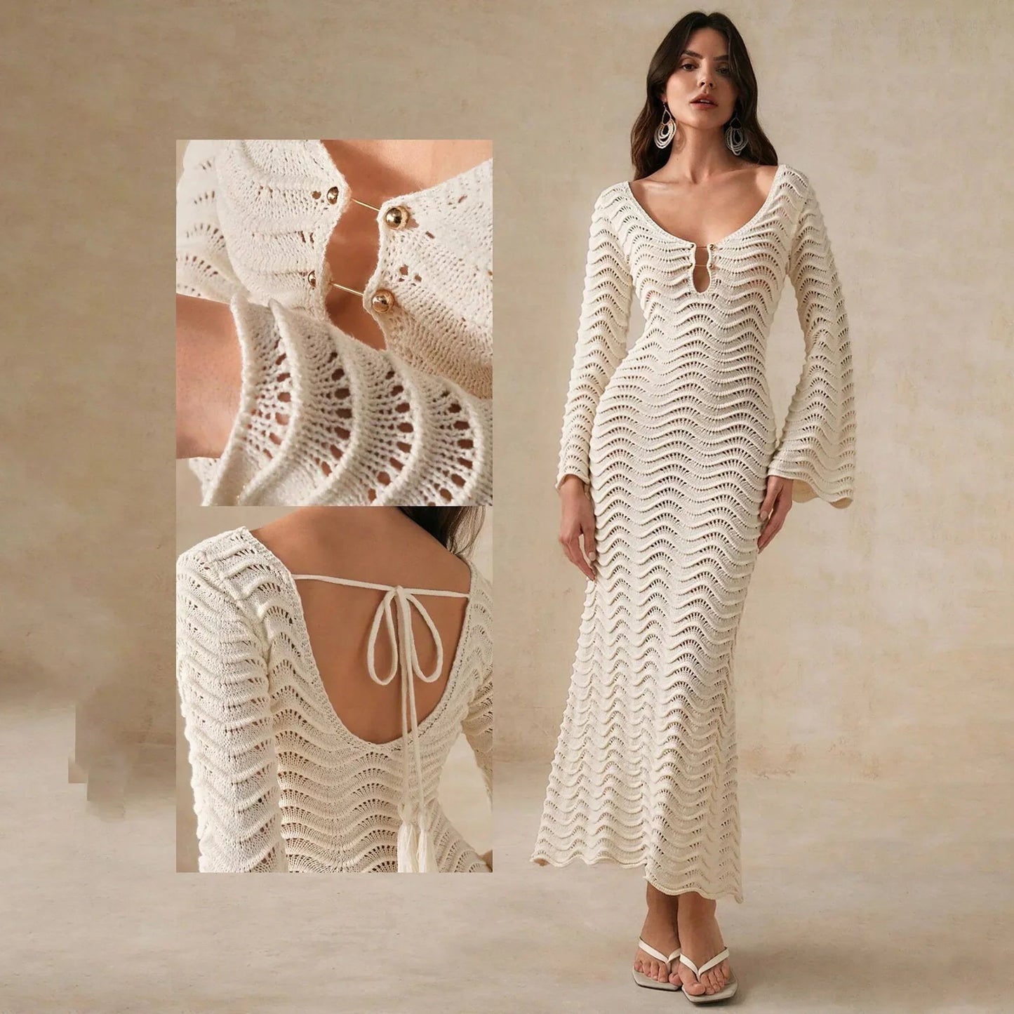 | Open-Knit Dress