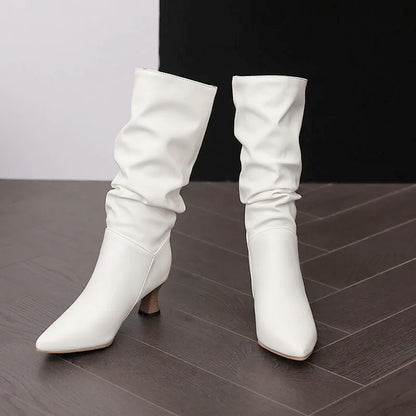 | Mid-Calf Heel Boots